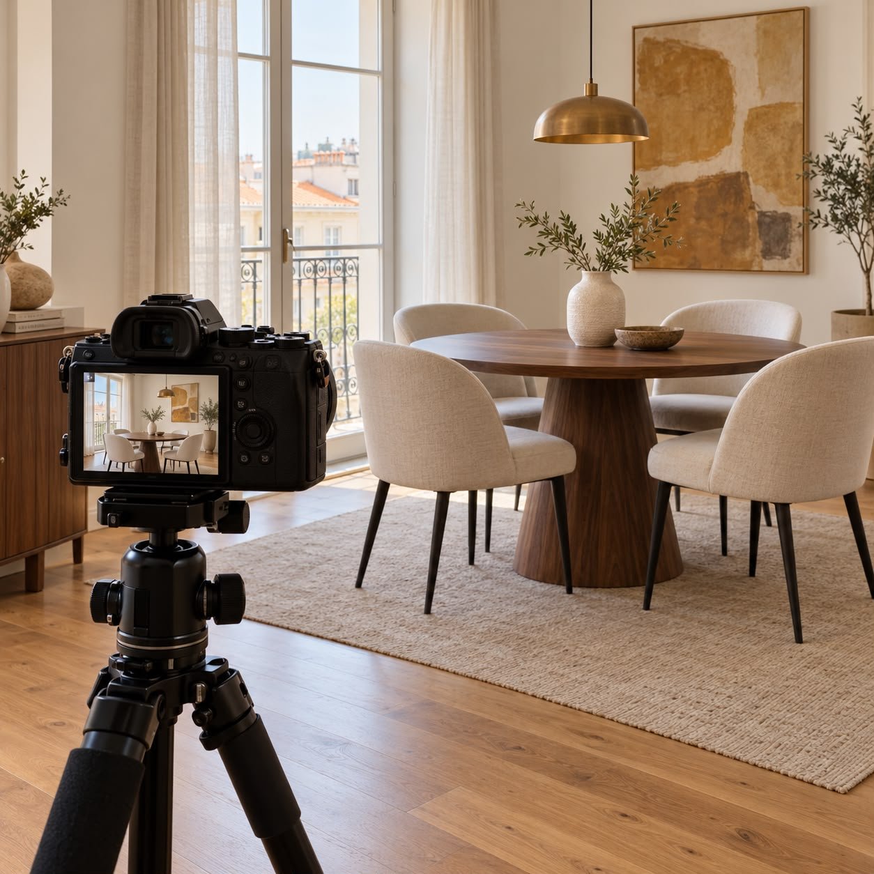 Fotografia profissional de um imóvel com Home Staging Signature